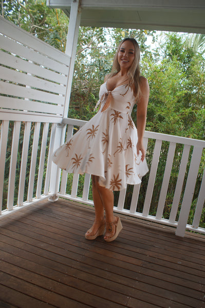 Maemae tie dress vanilla