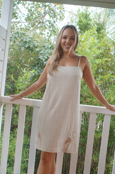 Palma linen minidress