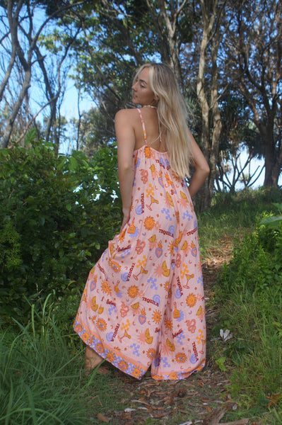 Senorita jumpsuit peach