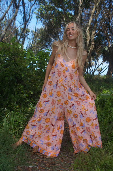 Senorita jumpsuit peach