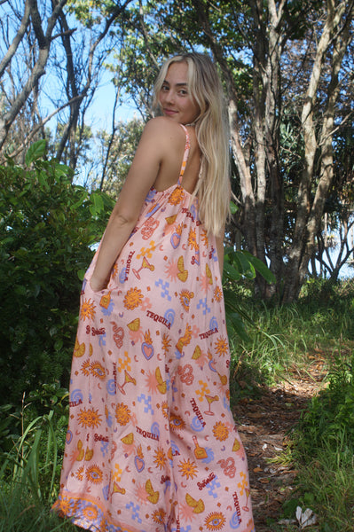 Senorita jumpsuit peach