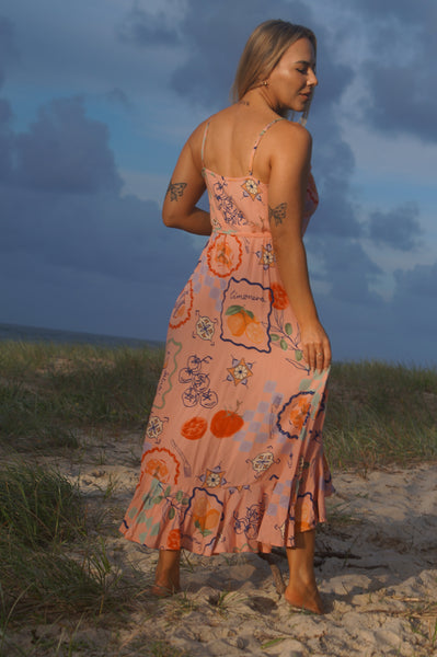 La dolce vita strappy dress