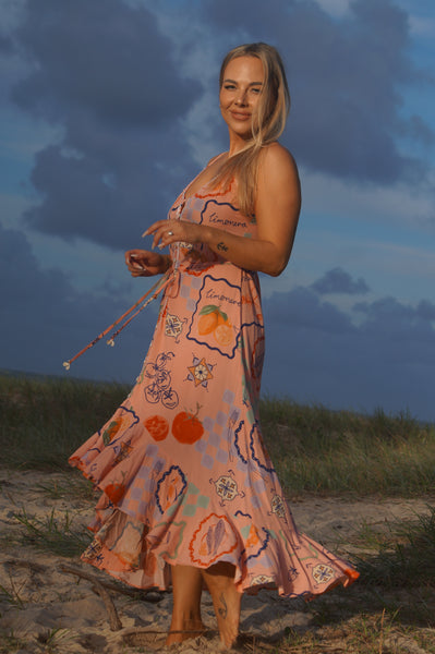 La dolce vita strappy dress