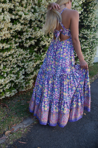 lilac maxidress