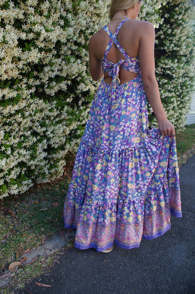 lilac maxidress