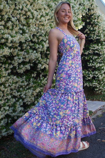 lilac maxidress