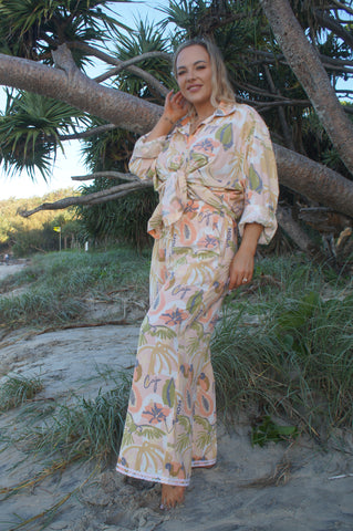 Just peachy palazzo pants