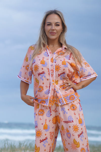 Senorita shirt peachy